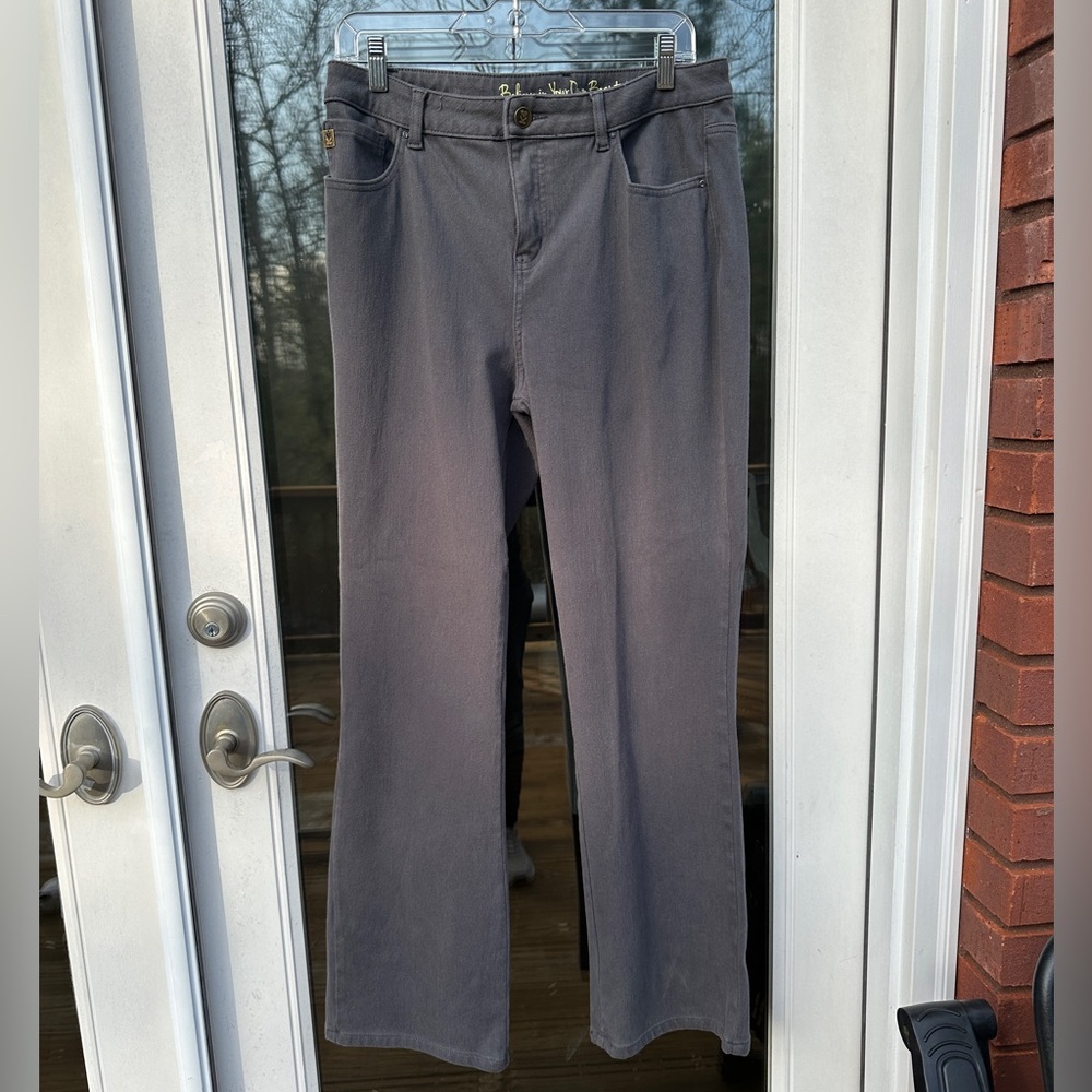 Belle by Kim Gravel Gray Denim Jeans